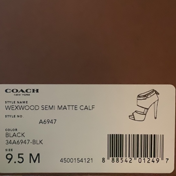 Coach Black Heels Size 9.5 (Brand New) - Picture 6 of 6